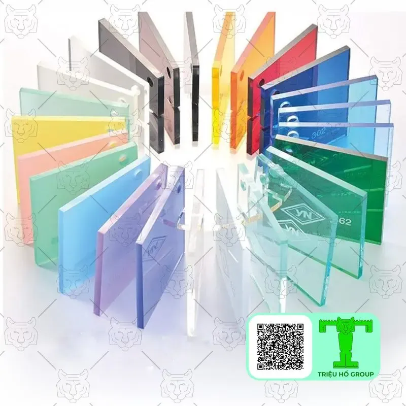 Bảng màu tấm poly lấy sáng
