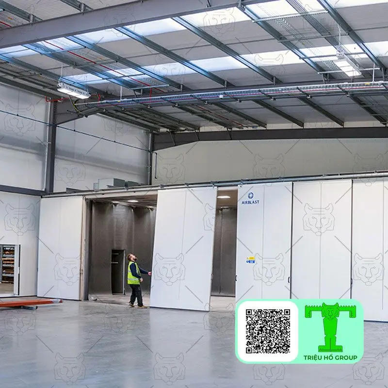 Nhà xưởng có dải lấy sáng trên mái